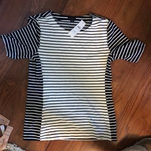 Ann Taylor striped work shirt
